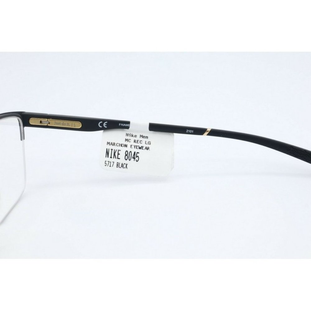 New Authentic Nike 8045-002 Rectangle Black Eyegl… - image 4